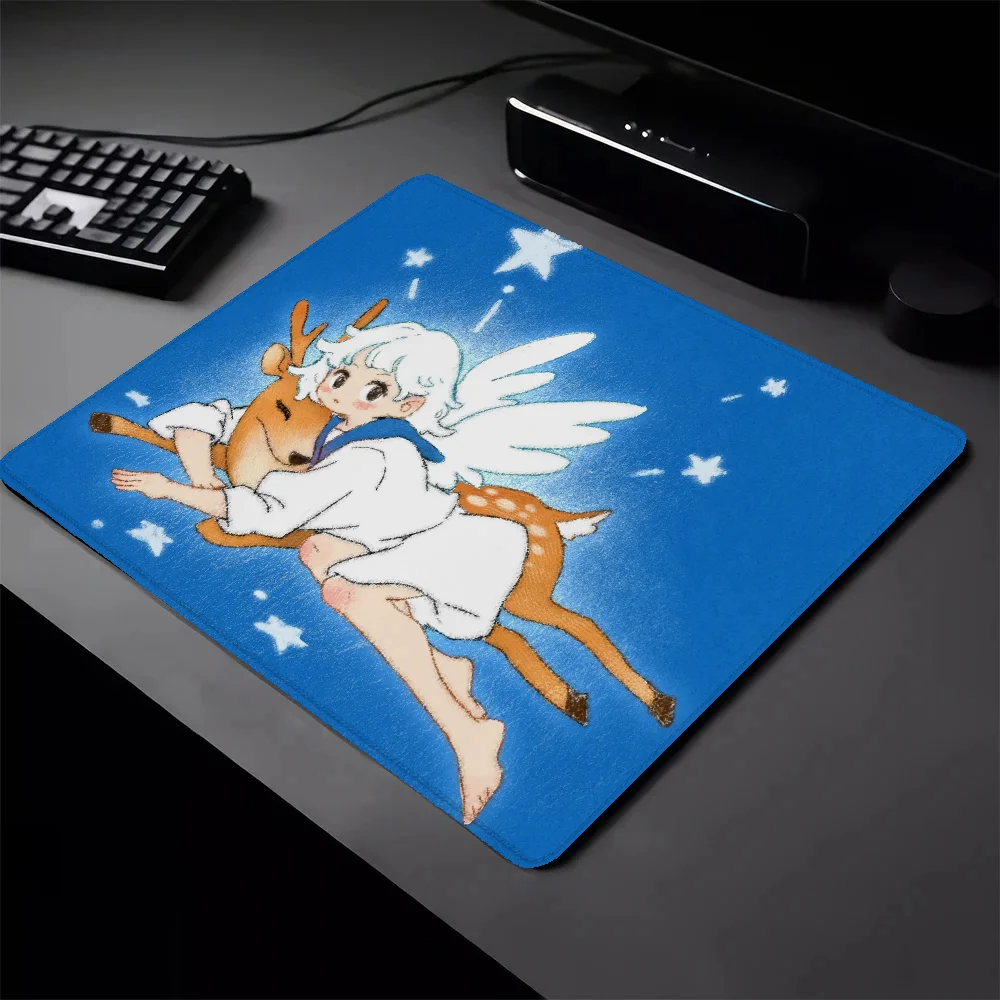 Gaming Laptop Small Angels and Animals Gaming Mouse Pad Gamer Mouse for Computer Deskmat Pc Accessories Keyboard Mat Mausepad