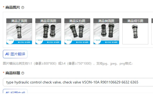 

Гидравлический обратный клапан, обратный клапан VSON-10A R901106629 6632 6365