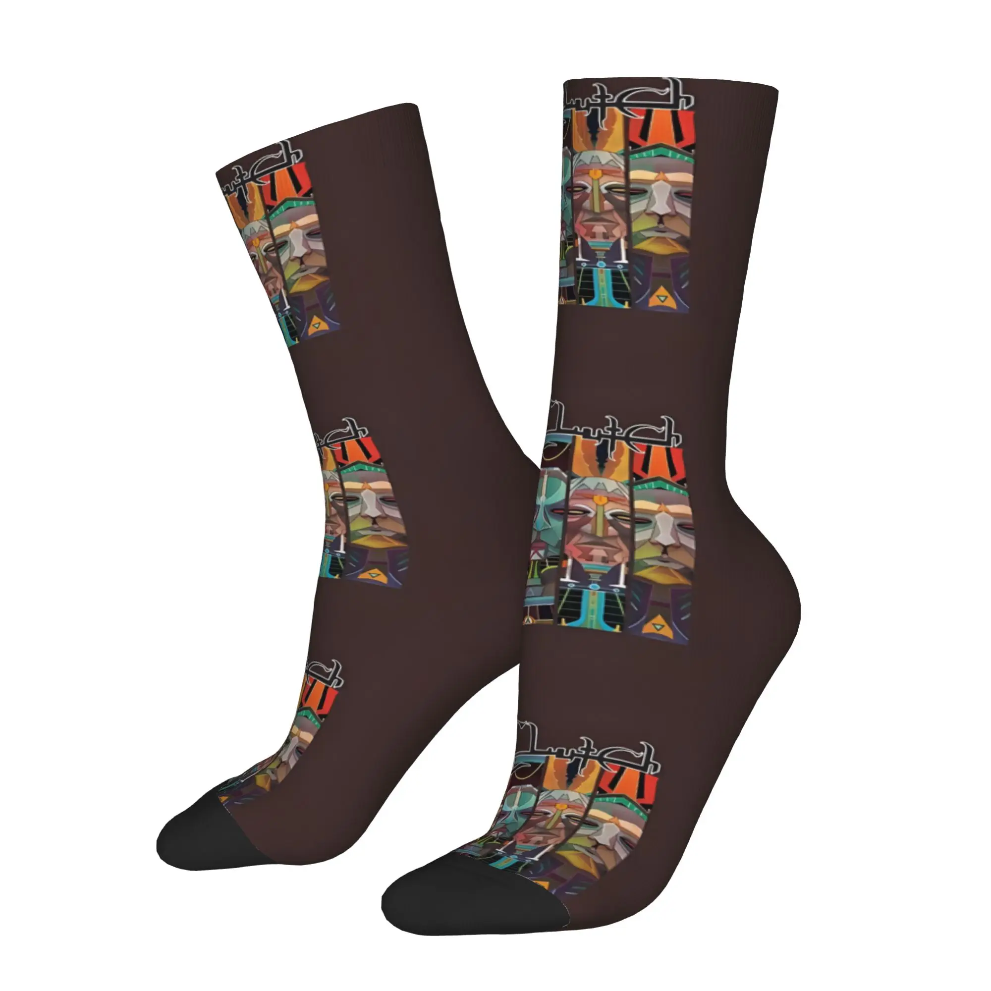 

Funny Sock Clutch Band 3083 The Clutch American Rock Band Rock Seamless Pattern Printed Men Socks Novelty Men's Socks