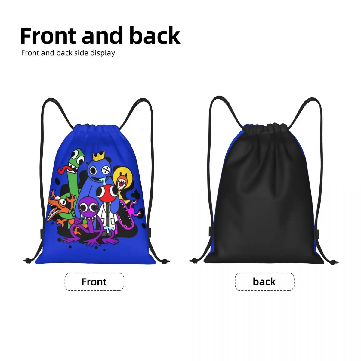 Rainbows Friend Hug It Out Drawstring Backpack Women Men Sport Gym Sackpack Portable Video Game Training Bag Sack