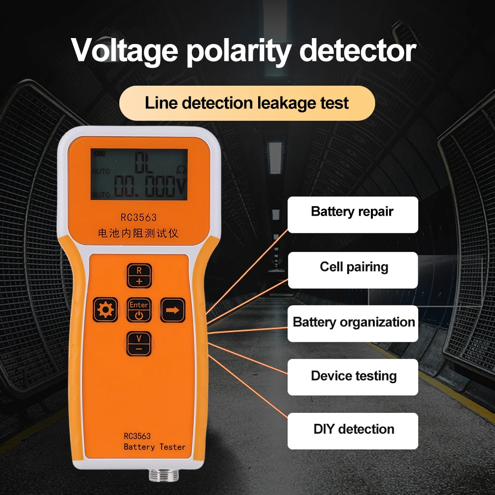 

RC3563 18650 Battery Voltage Internal Resistance Tester High-precision Trithium Lithium Iron Phosphate Battery Tester Ohmmeter