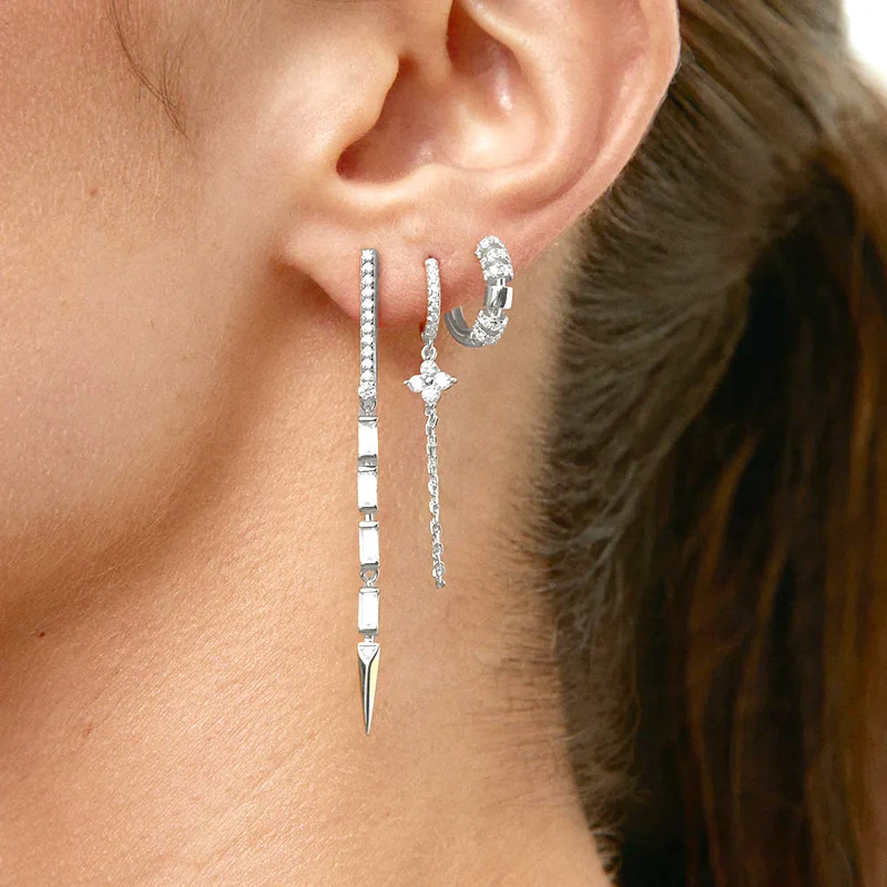 Ohrnadel aus 925er-Sterlingsilber, Vintage, kleiner Creolen-Ohrring für Damen, Geometrie, runde Silberohrringe, Party, Modeschmuck, Geschenk – Detail 20