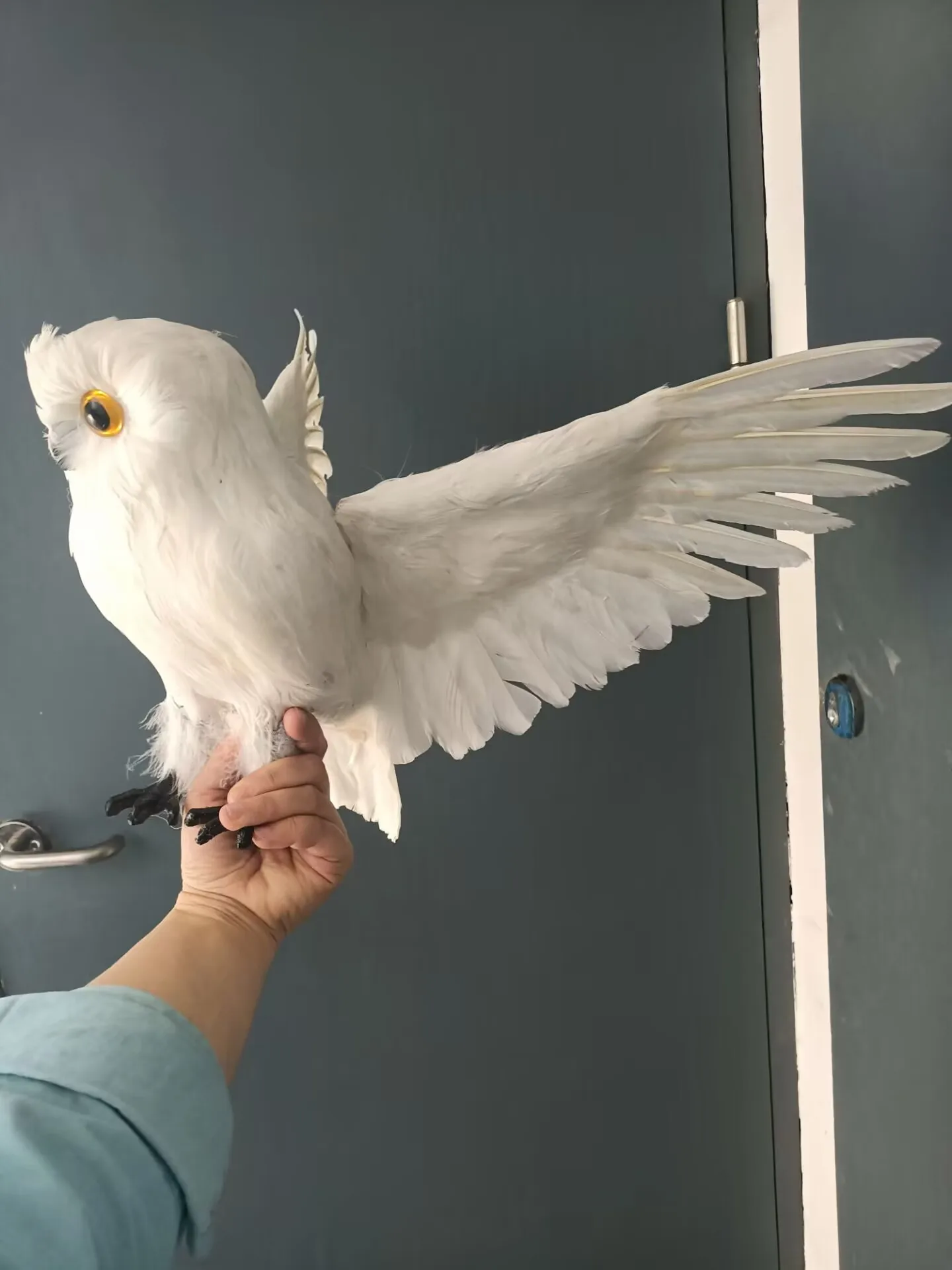 Large White Foam Feather Owl Wings Decorations 32x50 Cm Garden Home Decor Gift Model A2787