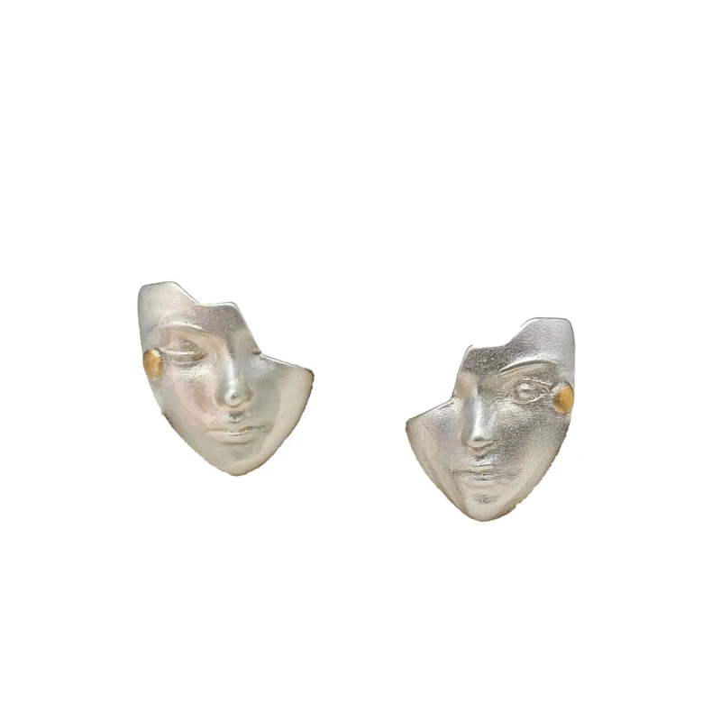 2026 New 1 Pair Mask Earrings Ear Accessories Suitable for Stylish Outfits Alloy Texture