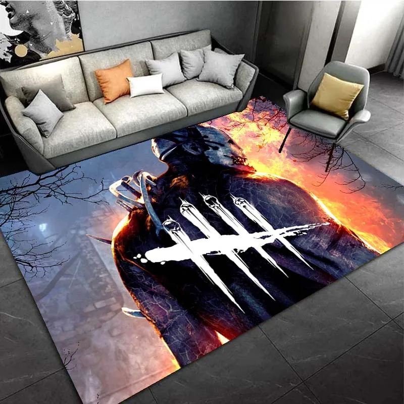 

D-Dead By Daylight Survival Horror Game Area Rugs for Living Room Bedroom Decoration Rug Children Play Room Mat Anti-slip Carpet