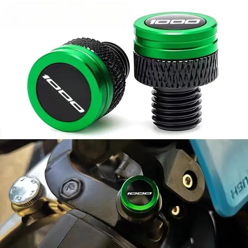 

Для Kawasaki Z1000 2013 2014 2015 2016 2017 2018 2019 мотоцикла с ЧПУ боковое зеркало заднего вида с отверстием, заглушка, аксессуары