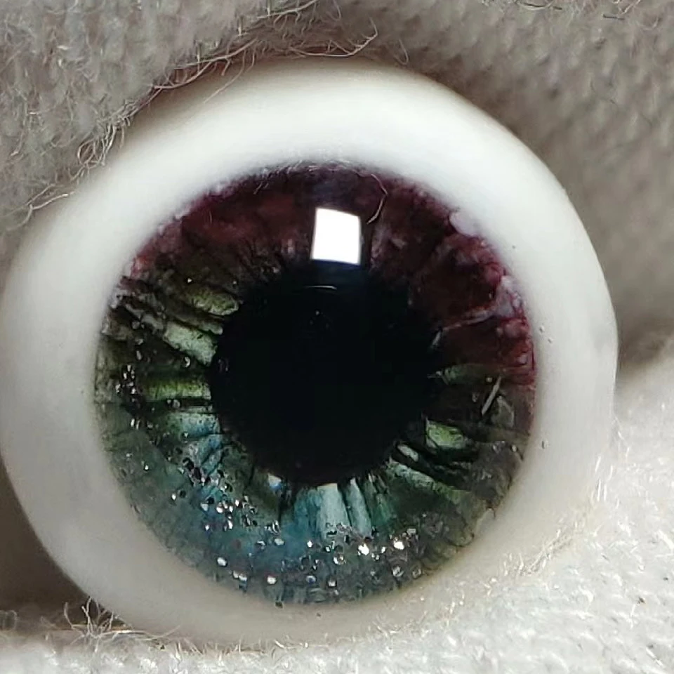 Harz Augen Puppe Augapfel Blau Bunte Augen Puppe Zubehör Für 1/6 1/8 1/3 BJD Puppe DIY Handgemachte Augapfel 12mm/14mm/16mm/18mm – Detail 2