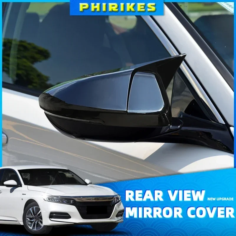 

Side Mirror Cap Wing Rearview Mirrors Cover Horn Shape Fit For Honda Accord 10th 2018 2019 Car Modified Accessories