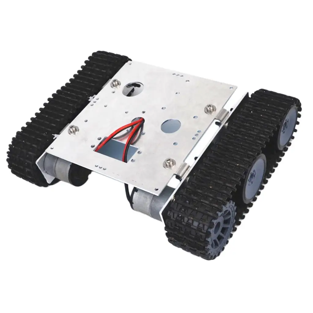 DIY用DC 9付きRC追跡ロボットプラットフォームアルミニウム合金シャーシ