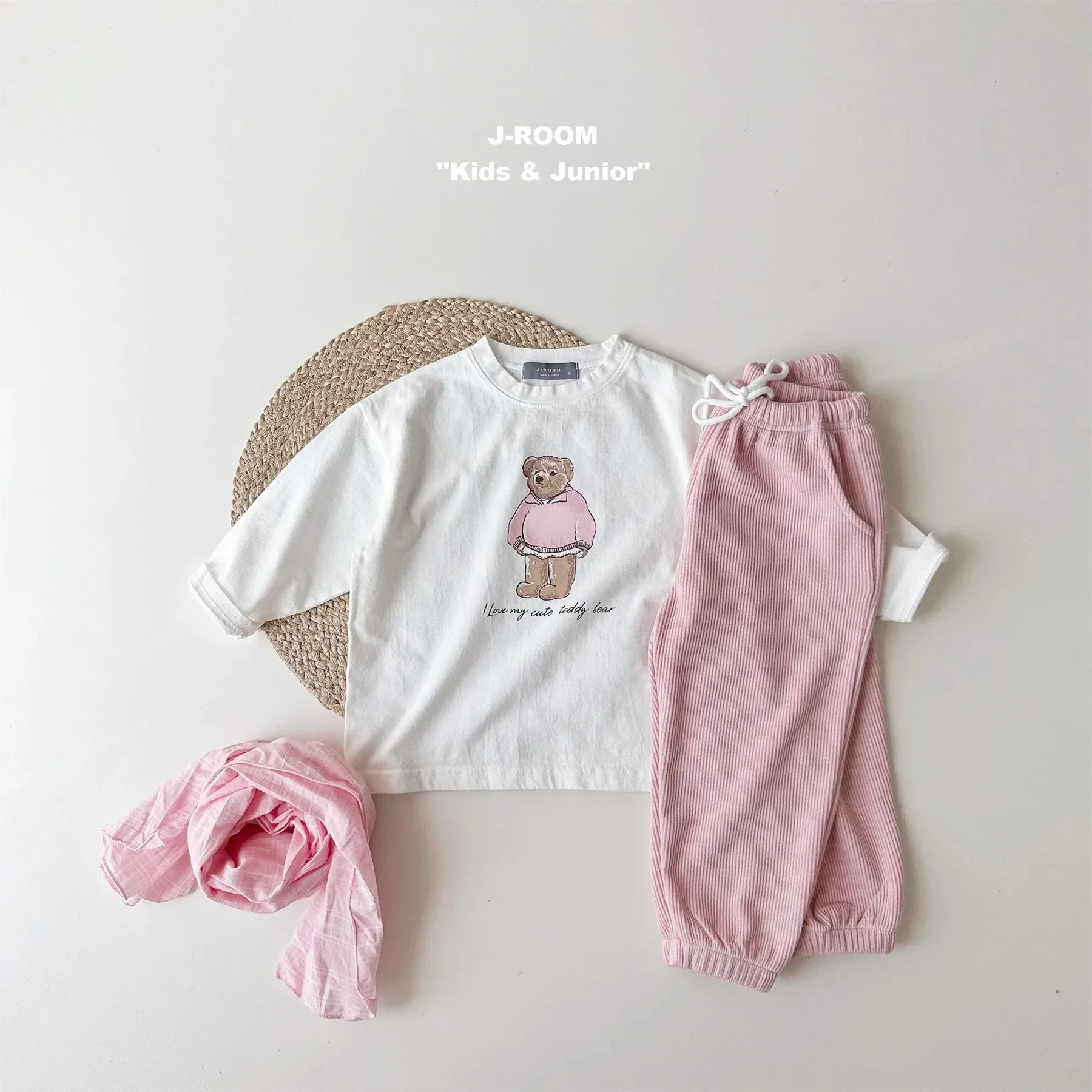 Baby Girls Boys Long Sleeve T-shirt Cartoon Bear Shirts Kids Top Tees 2024 Spring Summer Children\'s Korean Style Clothing