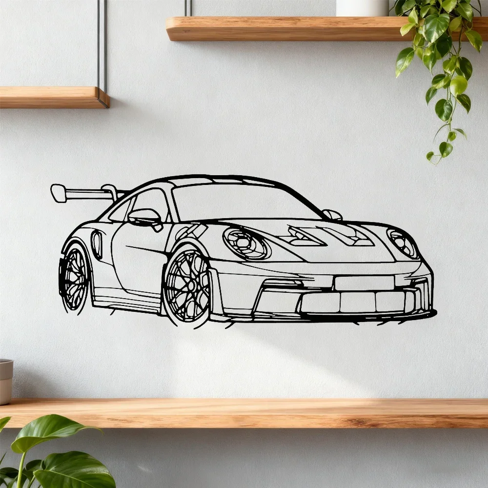 1pc for Supercar Metal Wall Art - 15.75