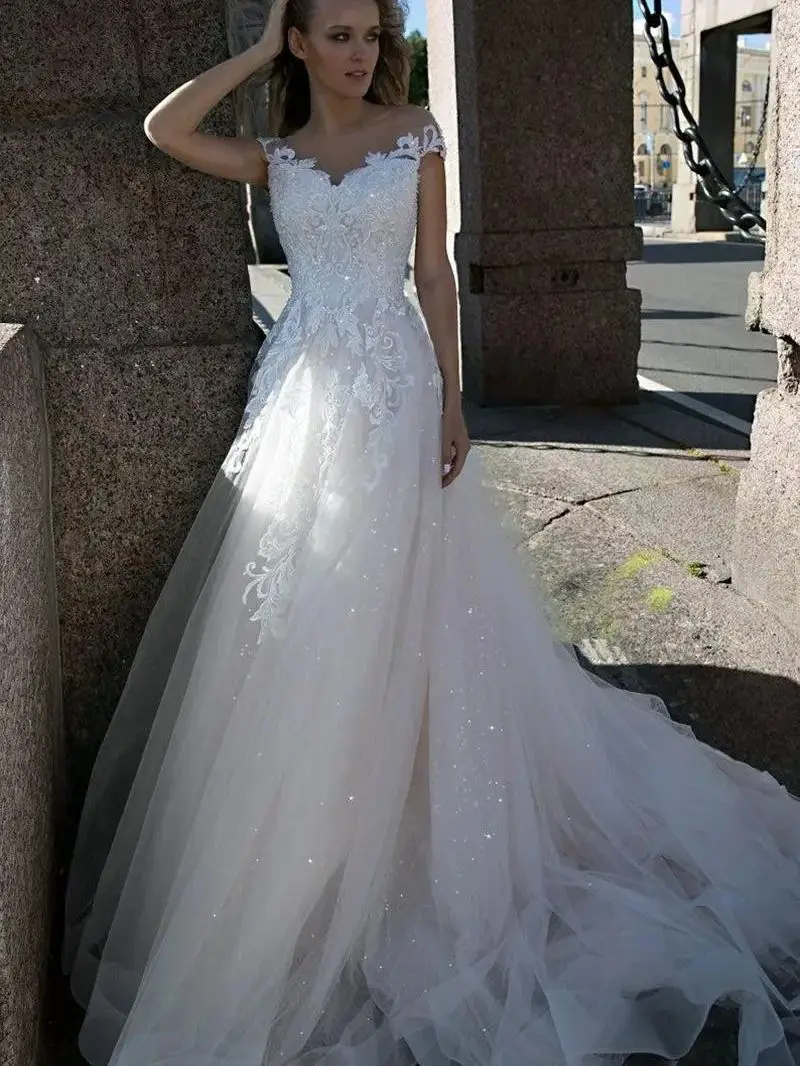 البوهيمي ألف خط فستان الزفاف 2019 كم كاب زين الدانتيل بوهو فستان عروس لفتاة الدانتيل متابعة الظهر ثوب زفاف vestidos #2