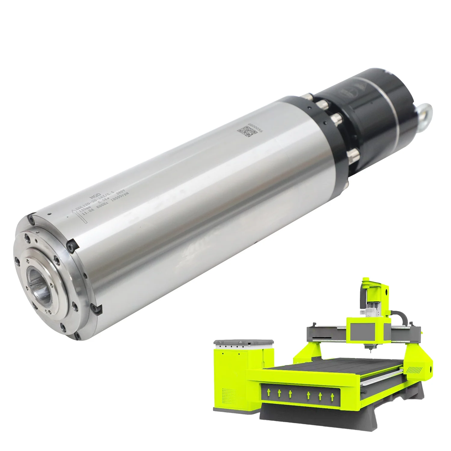 High-End 5.5KW Water Cooling ATC  HQD Motorized Universal Cylinder Spindle for Machine Tools