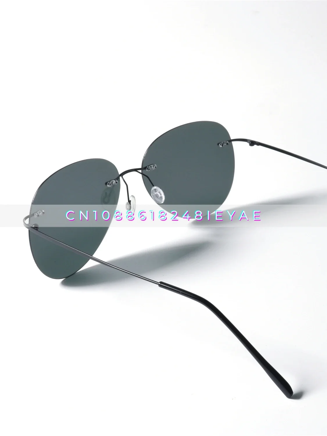 Ultra Light Rimless Pilot Polarized Sunglasses UV400 UV Protection Minimalist Style Toad Glasses Sunglasses