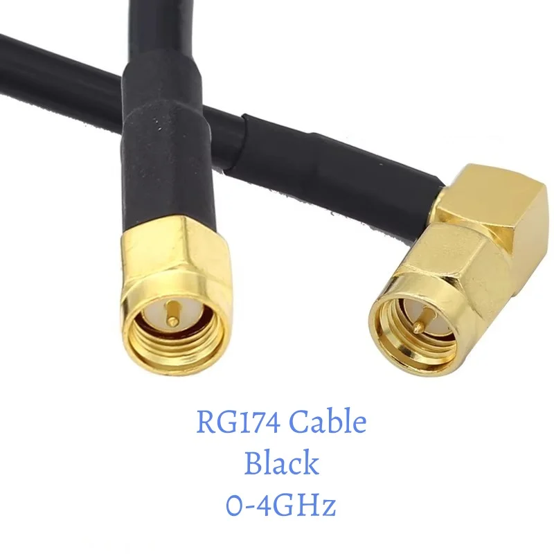 WIFI Antenna Extension Cable SMA Male Plug Female Jack Straight Right Angle Pigtail Adapter RG174 10cm/20cm/30cm/50cm/100cm