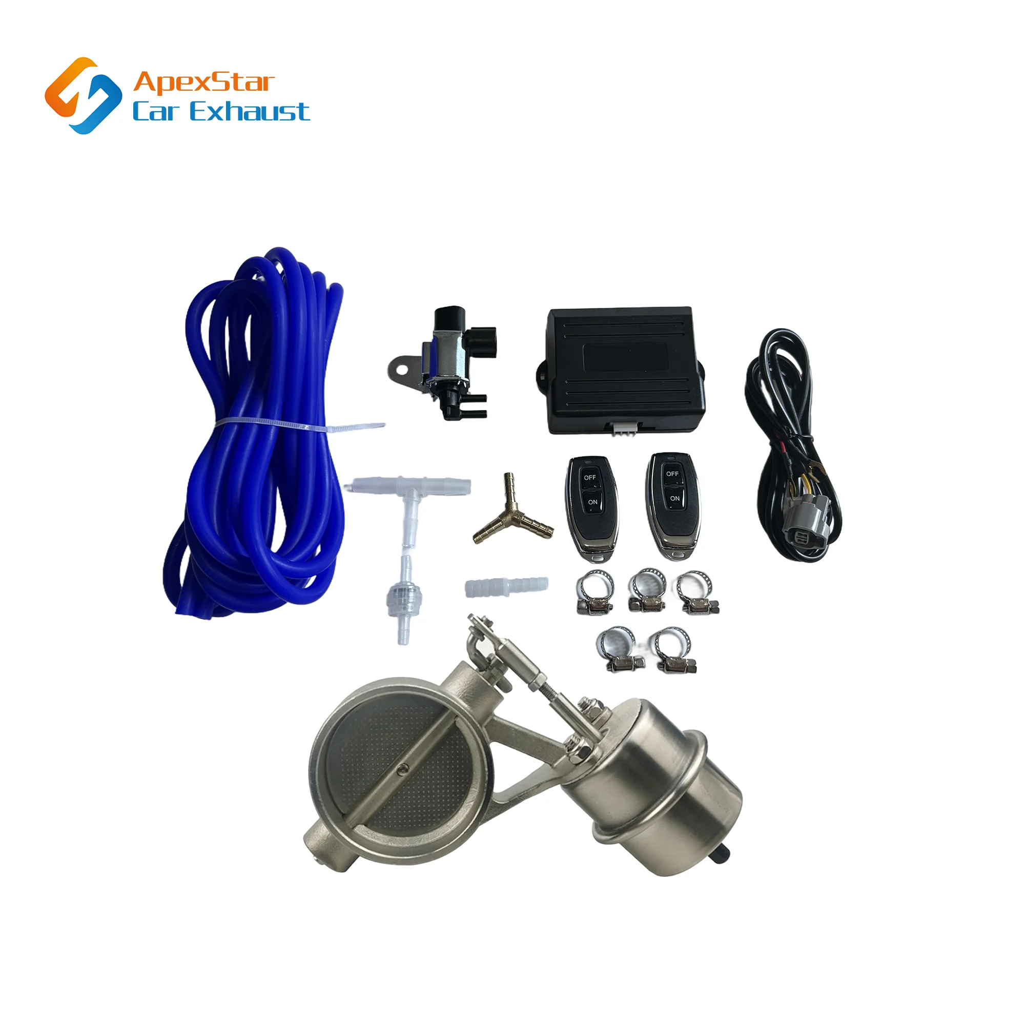 ApexStar Car Exhaust Pipe System Valve dampers Control Sets Vacuum Controller Device Remote Controller Switch Universal