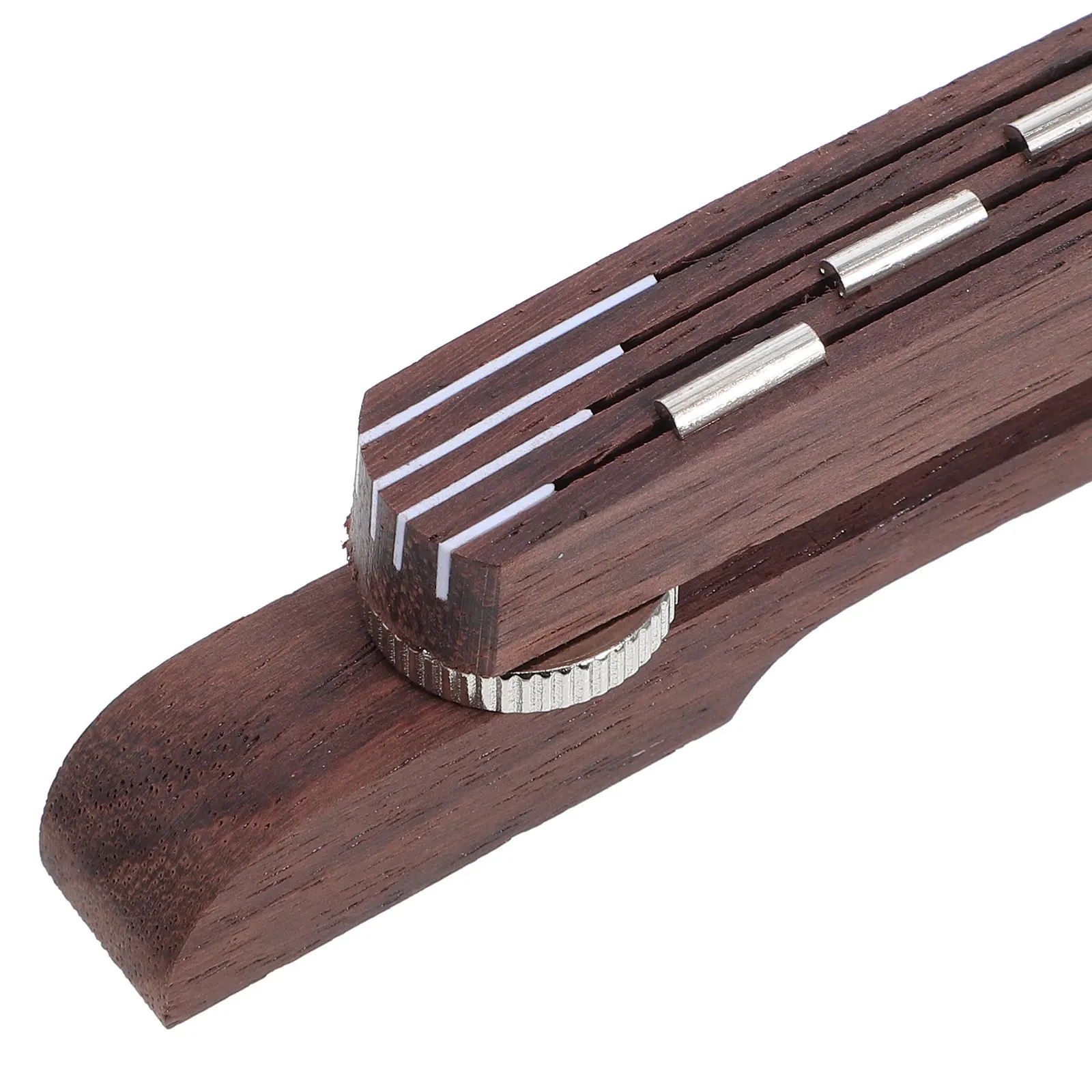 Jazz Guitar Bridge Floating Adjustable Height Lightweight Machined Ebony for 6 12 String Guitar Replacement Parts