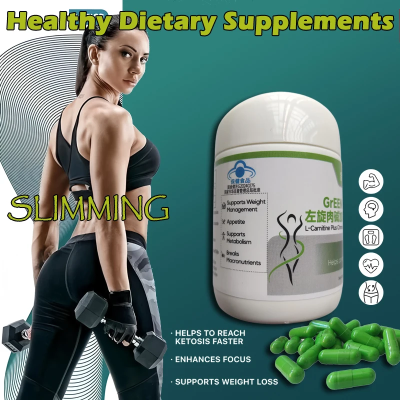 

Extra Strength L-carnitine & chromium Weight Loss Capsules, Natural Appetite Suppressant, Fat Blocker, lose weight fast and safe