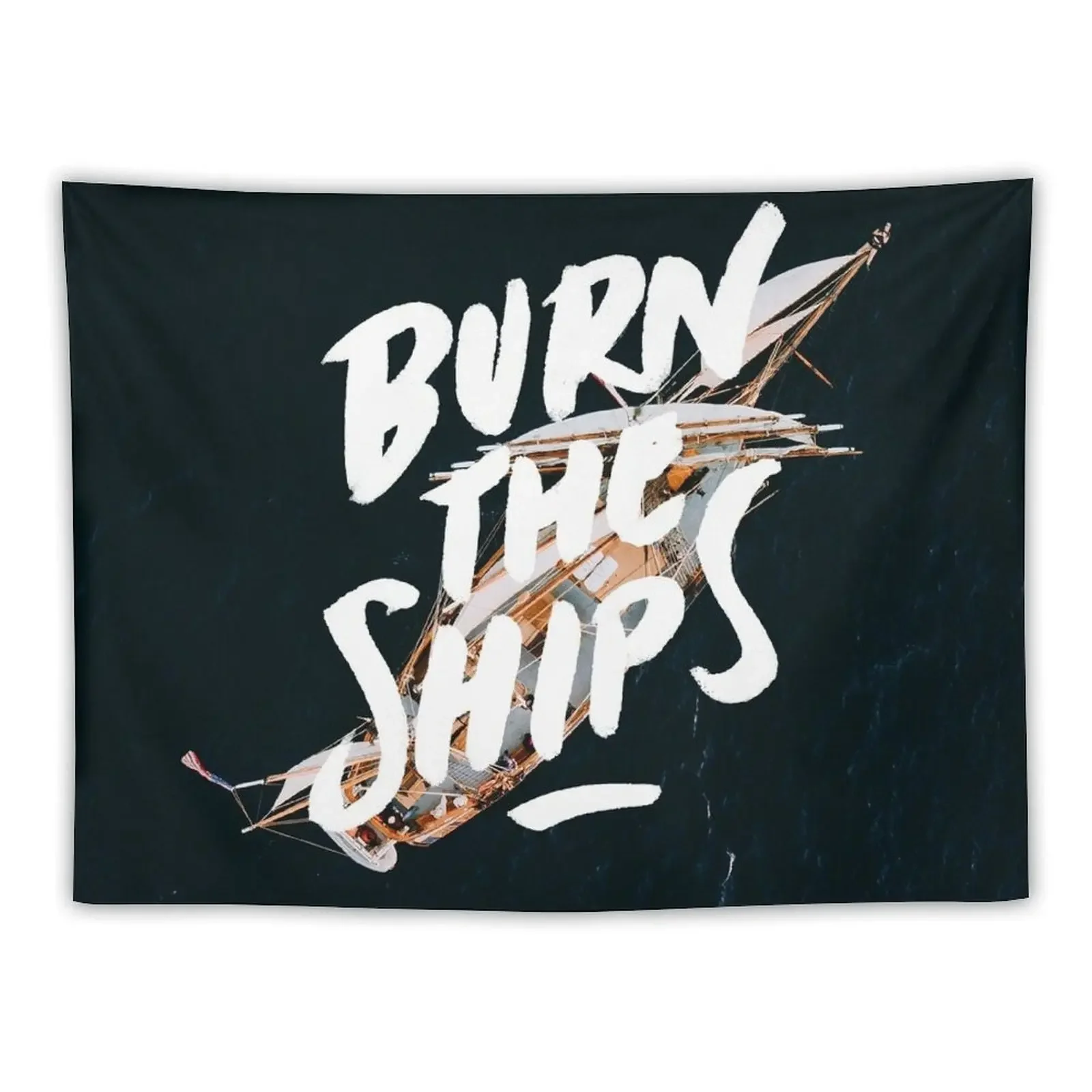 

BURN THE SHIPS Tapestry Aesthetic Room Decors Room Decoration Korean Style Wall Deco Tapestry