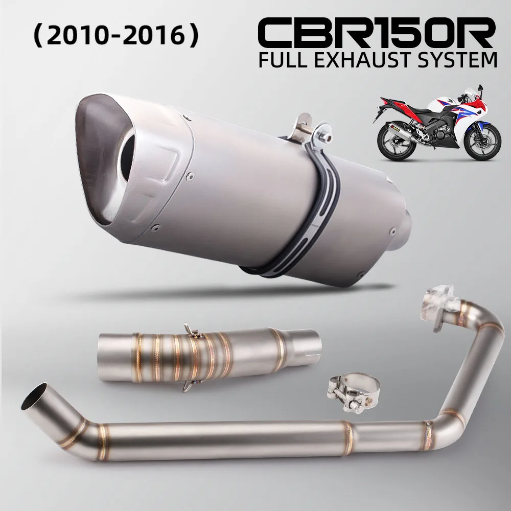 

Slip On Line For Honda CBR150R CBR125R 2010-2016 Motorcycle Exhaust Full System Header Front Pipe Connect Muffler With DB Killer