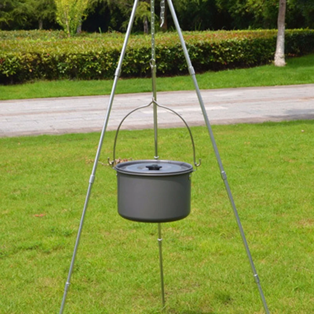 

Aluminum Large Hanging Pot Portable Camping Cookware Set Outdoor Cooking Equipment Ideal for Hiking Picnic Campfire