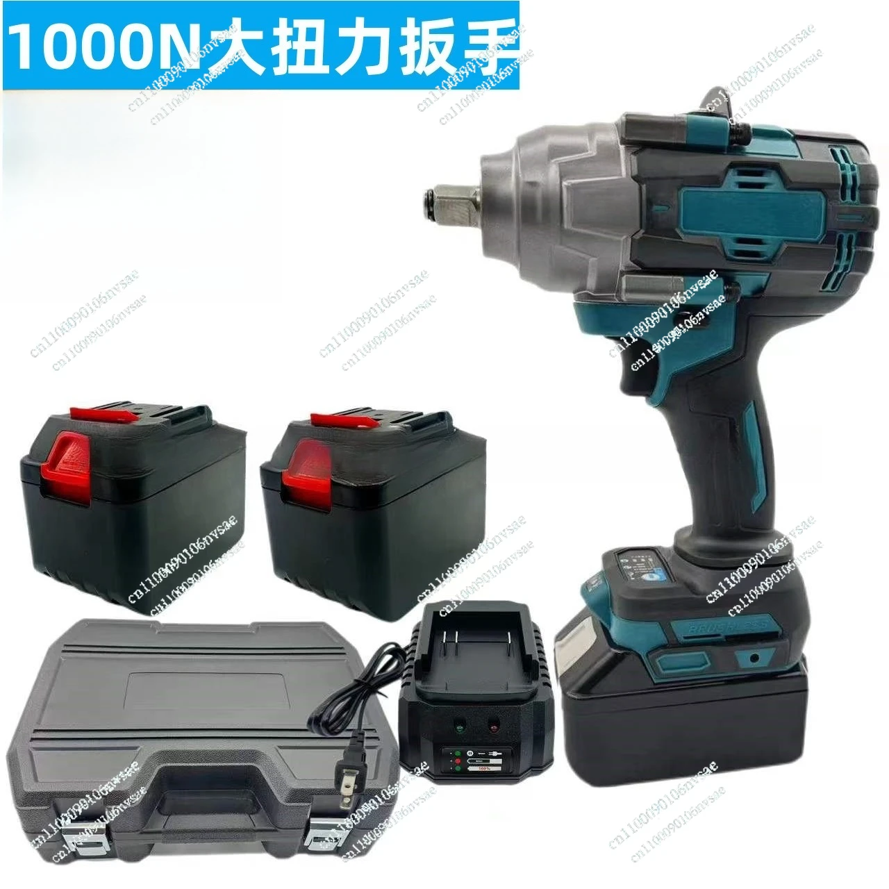 

1000N Brushless High Torque Electric Wrench Auto Repair Wrench Impact Rechargeable Lithium Battery Wrench Air Cannon