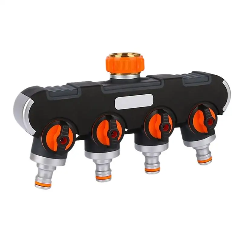 

Garden Hose Pipe Splitter 4-Way Faucet Diverter Tap Hose Connector Splitter Four Independent Switches For Home Lawn Irrigation