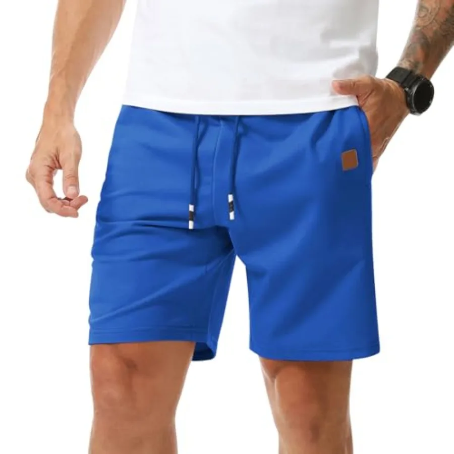 

Мужские спортивные шорты Surenow: легкие, повседневные, с завязками и карманами на молнии