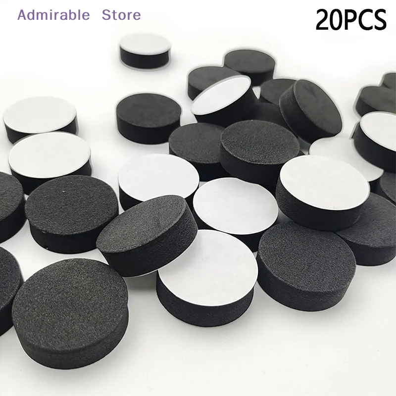 [W]20PCS Speaker Shock Absorbing Foot Mat Anti-slip Pad Self-adhesive EVA Desktop Speaker Foam Sponges Pad
