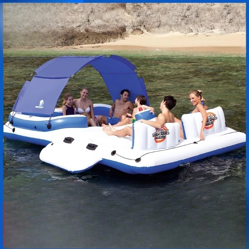Multiplayer Ocean Park Chaise Lounge Family Floating Bed Floating Rest Swimming Floating Multiplayer Ocean