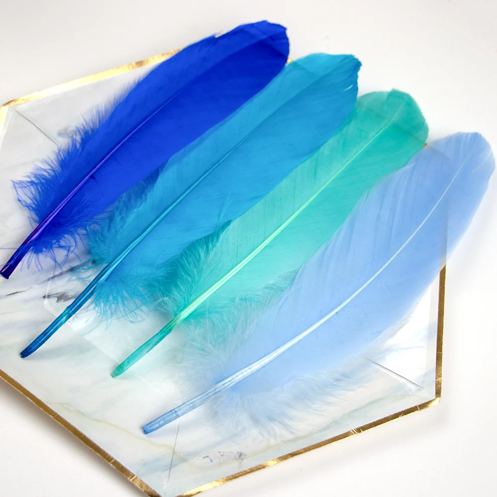 50/100pcs Goose Feathers Dyed Various Natural Swan Feather for Crafts Wedding Jewelry Party Accessories 15-20CM/6-8 Inch