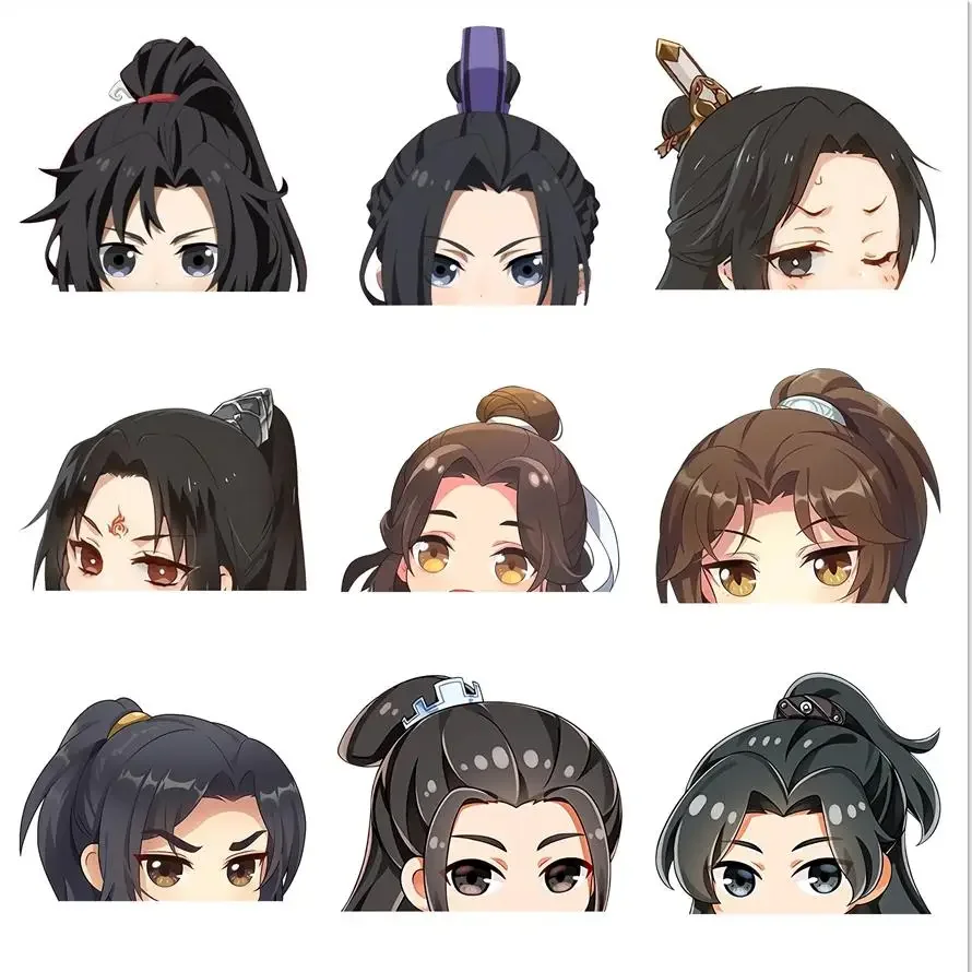 

Funny The Grandmaster of Demonic Cultivation Car Sticker Window Laptop Wall Vinyl Decals Waterproof Cartoon Car Accessories