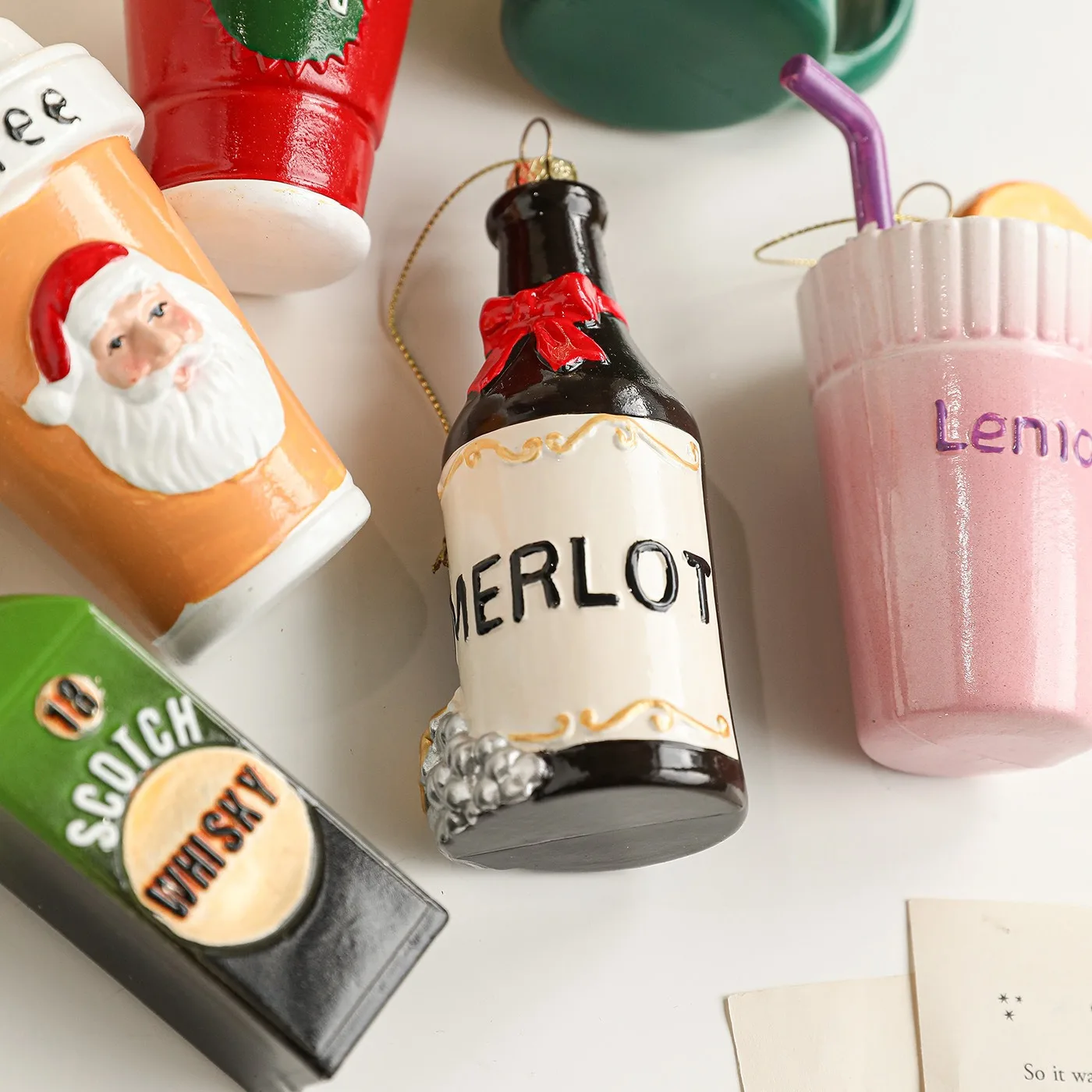 Tree Decoration High Quality Christmas Tree Ornament Coffee Bottle Pendant Cute Christmas Pendant For Christmas Tree Party Home