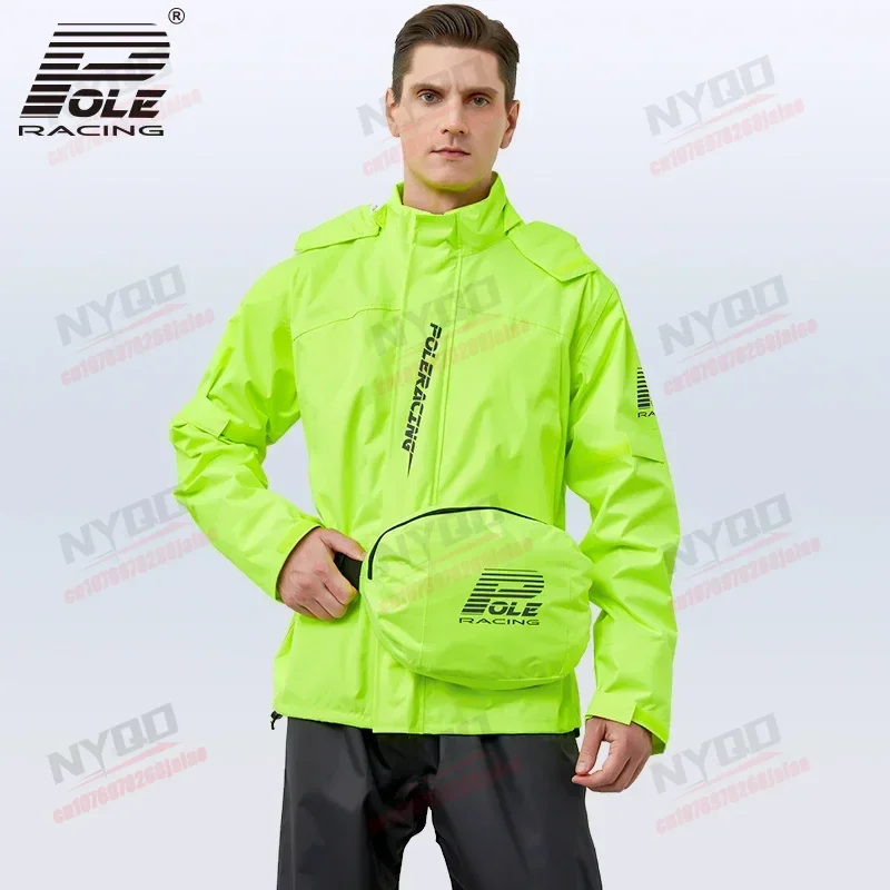 Motorcycle Riding Men's and Women's Raincoat and Rain Pants Windproof Waterproof Tear Resistant Split Set
