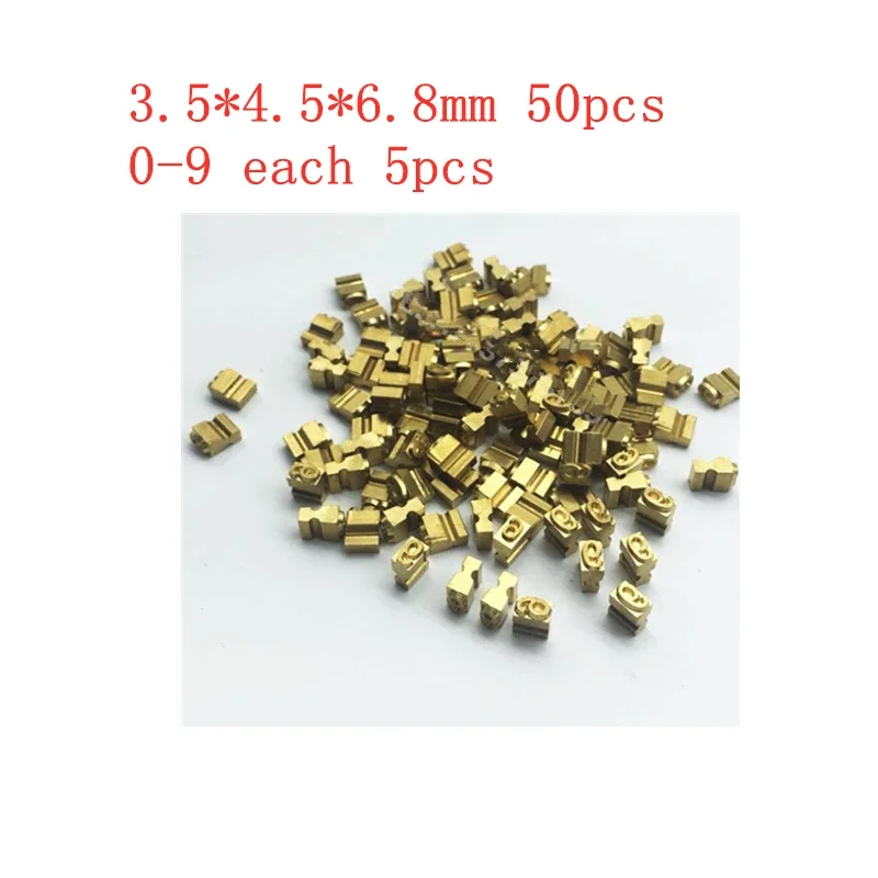 50pcs 3.5*4.5*6.8mm 4.5R Hot Stamping Letters Printing Number 0-9 For Expiration Coding Machine Date Code Numbers