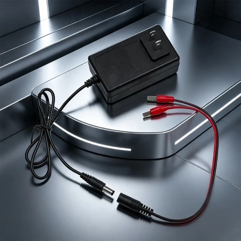 21V Compactly Wall with 5.5X2.5Mm Battery Leads Charging Adapter for Home