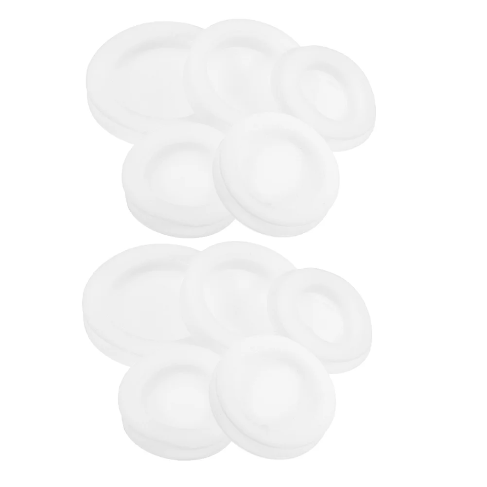 20 Pcs Piggy Bank Stopper White Rubber Cover Universal Replacement Sealing Term Use Versatile Container