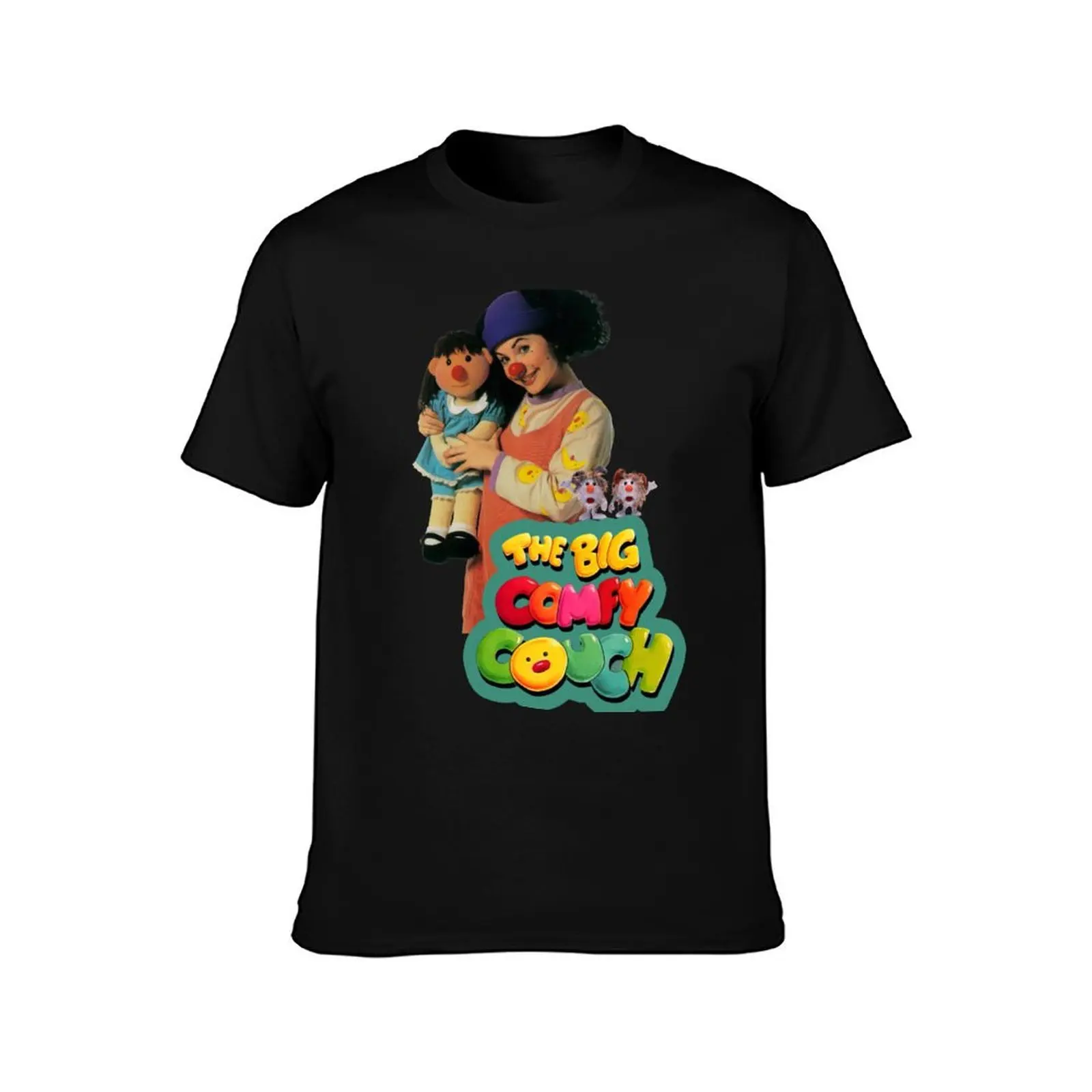 The Big Comfy Couch T-Shirt Summer Casual Cotton Tee Oversized Streetwear Tops Vintage Graphic Print Loose Fit Short Sleeve