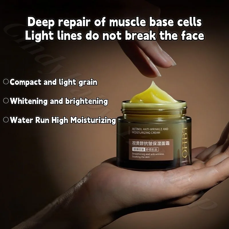 OHBT 5A Retinol Anti-aging Moisturizing Cream Lacquer Tightening Remove Yellow Brightening Desalination Essence Cream 60g