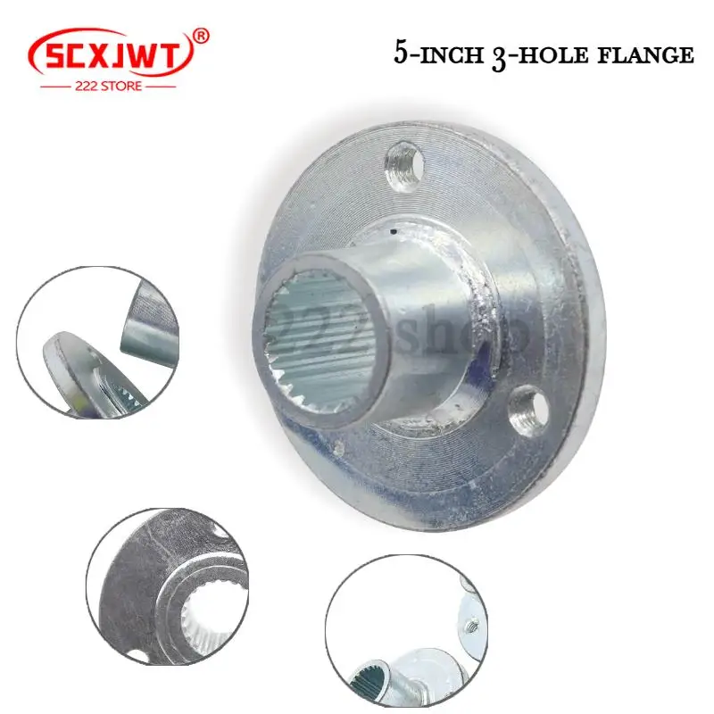 Bride de moyeu de bride à 3 trous de 5 pouces, siège de moyeu d'essieu avant et arrière, accessoires de ATV