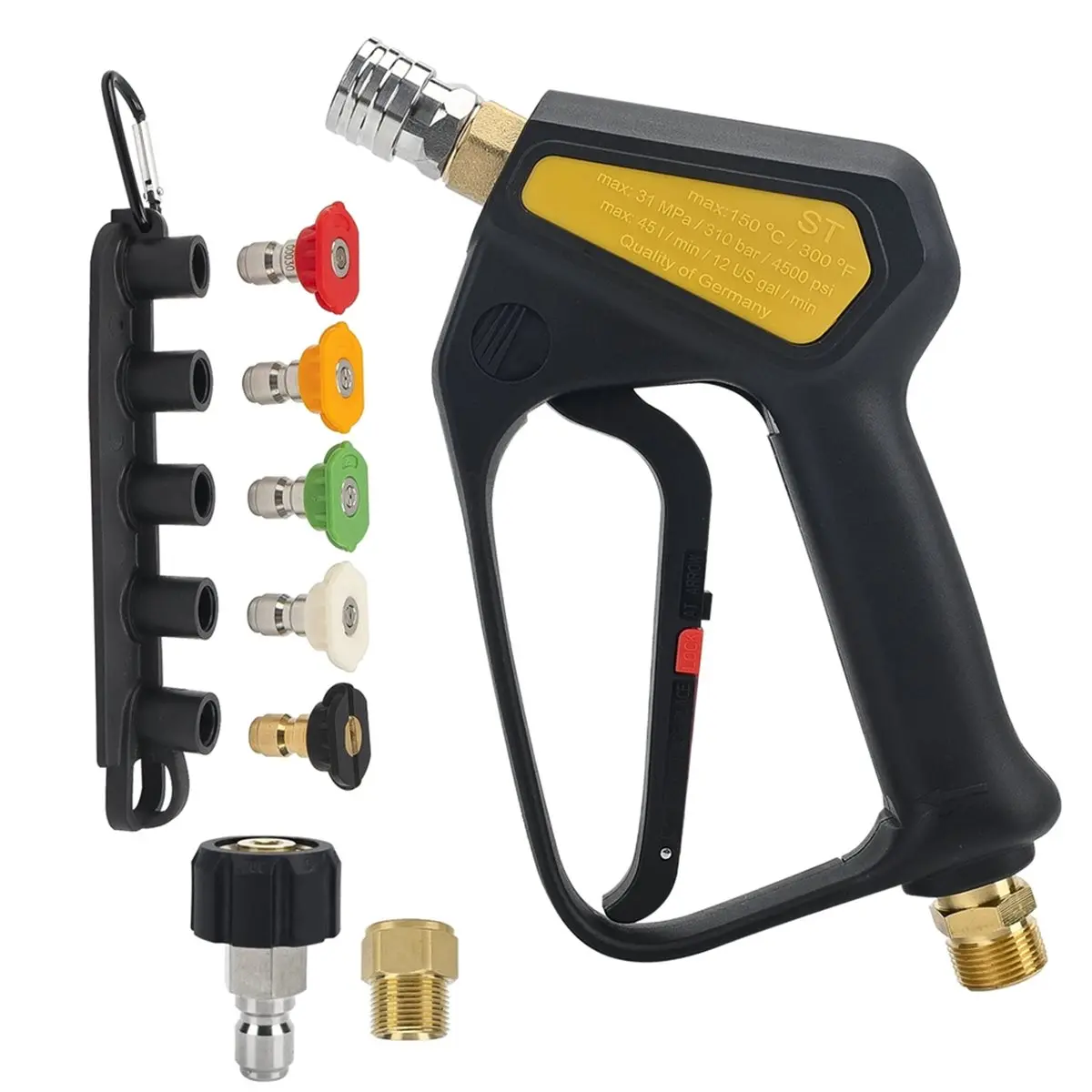 High-Pressure Swivel Trigger M22 Inlet-14mm 4500PSI with 3/8