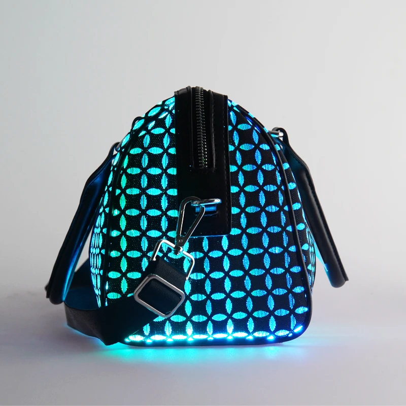 LUMISONATA-Sac de Voyage Glow-in-the-Dark Chic, à Bandoulière, en Fibre Optique, Décontracté, à la Mode, pour Femme et Homme