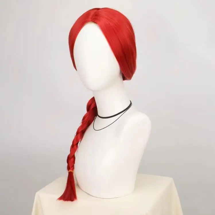 Halloween Synthetic Wigs Movie Toys Women Jessie cosplay wig cowgirl red hair Role play Jessie braid wig image 5