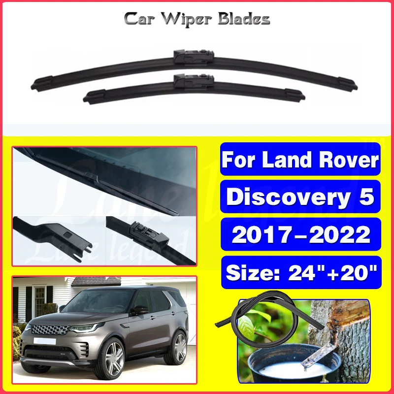 

2pcs Front Windshield Wiper Blades For Land Rover Discovery 5 L462 2017 2018 2019 2020 2021 2022 Windscreen Window Accessories