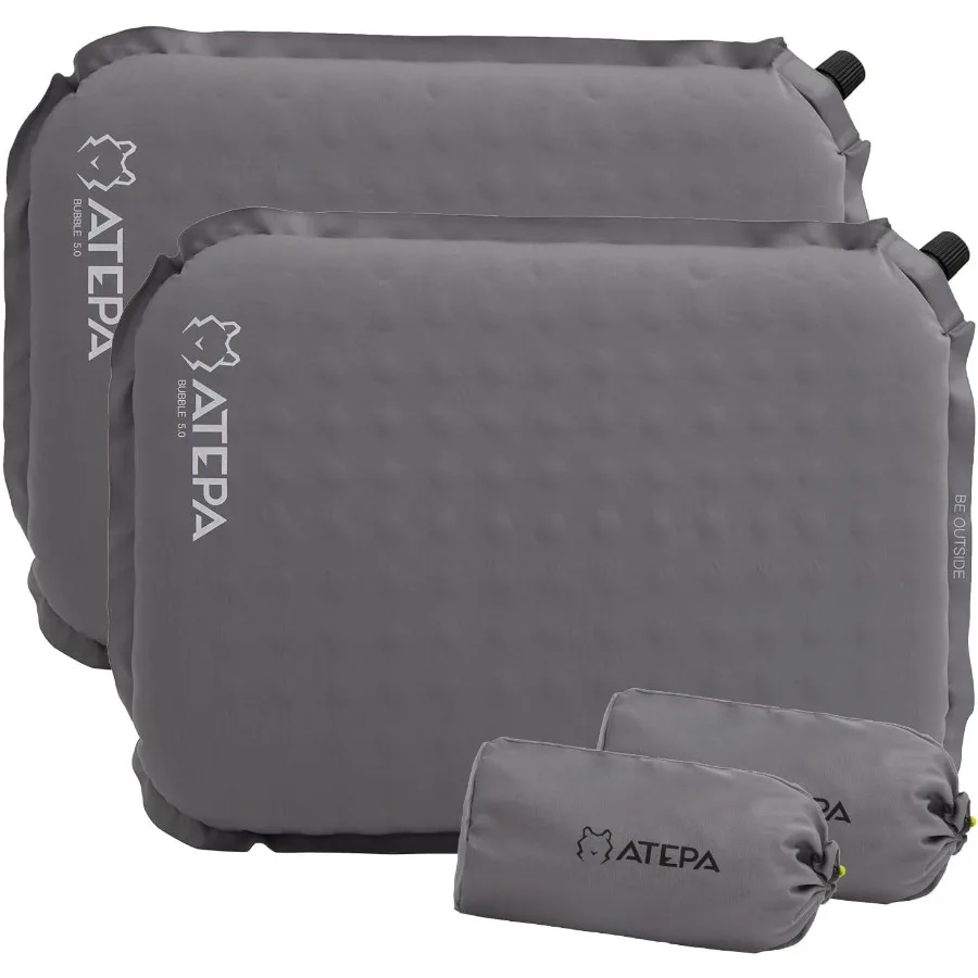 

Inflatable Seat Cushion Self-Inflating Portable Stadium Airplane Travel Foam Cushion Pad for Camping Sports Events Outdoor