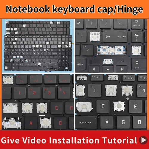 Bisagra de repuesto para teclado HP OMEN, 15-EK, 15-EK0xxx, 15z-ek, 15-EK0010CA, TPN-Q236, TPN-Q265