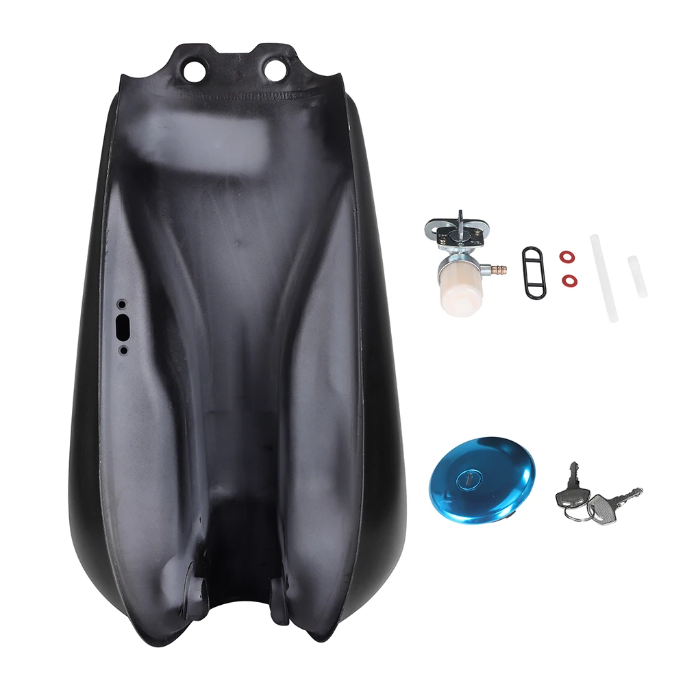 4 Colors 9L 2.4 Gal Iron Motorcycle Gas Fuel Tank Retro Vintage with Oil Tank Cap Cover For Suzuki GN125 GN250