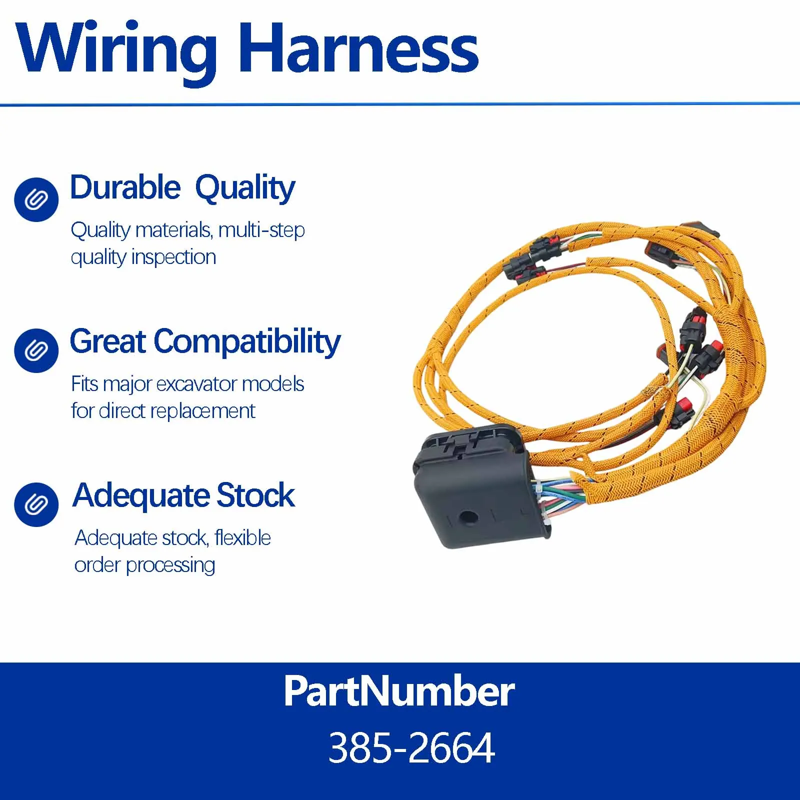 Wiring Harness 385-2664 For Caterpillar CAT  730 725 730 Articulated Unloading Truck