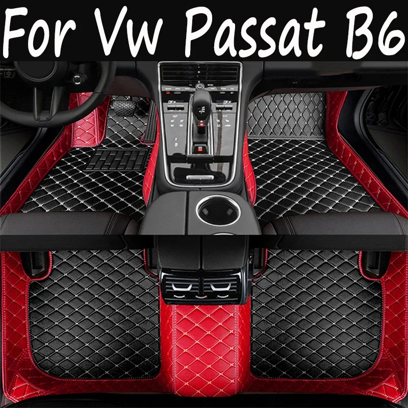 

Автомобильные коврики на заказ для Volkswagen Vw Passat B6 2005-2011 года, экологичные кожаные аксессуары, детали интерьера