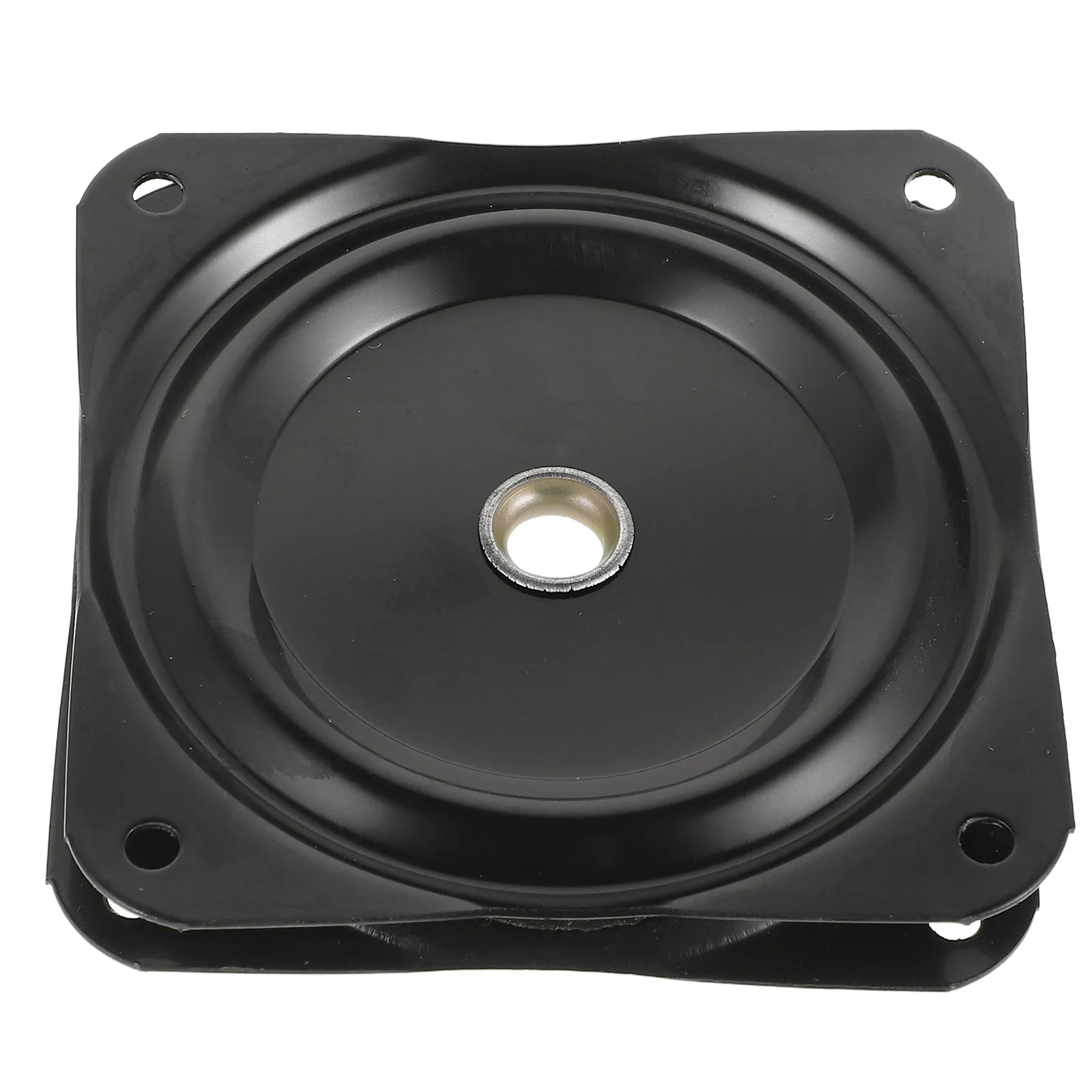 Heavy Duty Black Iron Square Swivel Plate 360 Deg Rotation Base for Stools Chairs Bars Kitchen Islands Multipurpose Universal